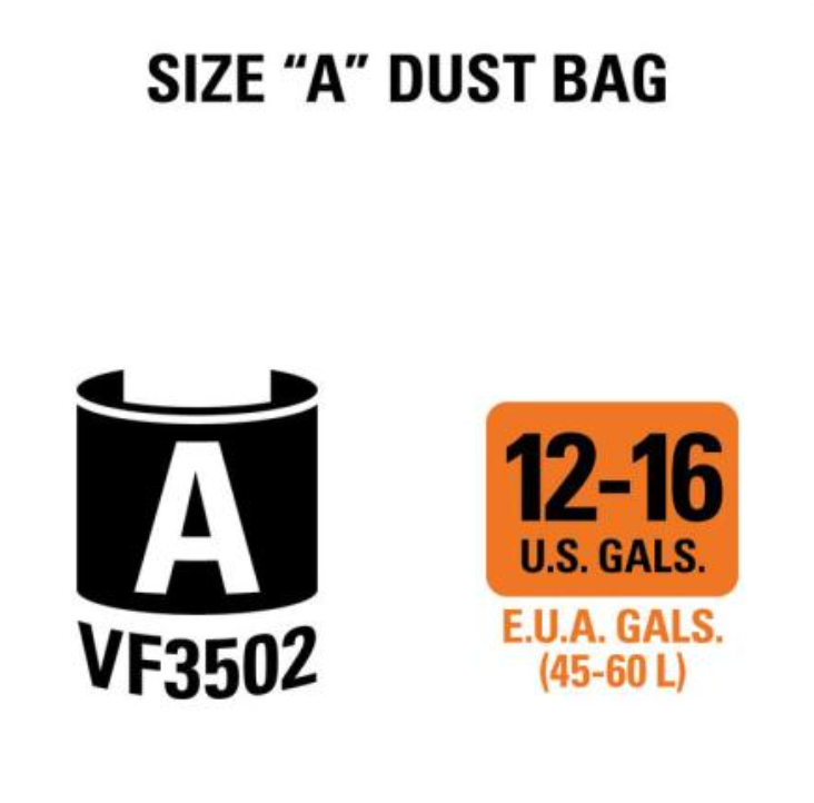 High-Efficiency Dust Bags - Size A - VF3502