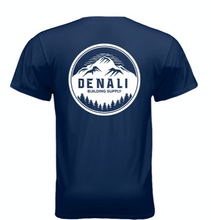 Load image into Gallery viewer, Denali Building Supply t-shirt - lumber, hardware, building materials, electrical, plumbing, HVAC, equipment rental - back

