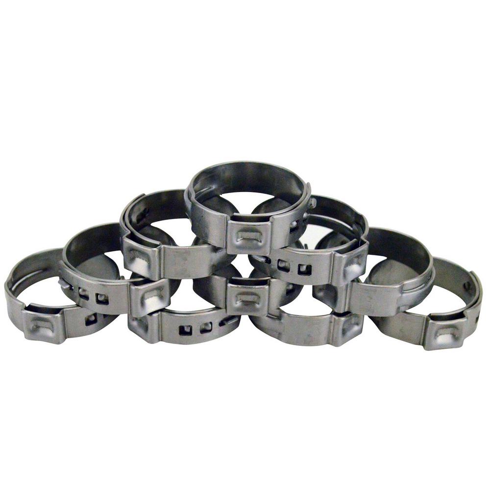 1/2 in. Stainless Steel PEX Barb Pinch Clamp (10Pack) Denali