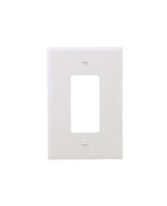 1-Gang Jumbo Size White Plastic Indoor Decorator Wall Plate