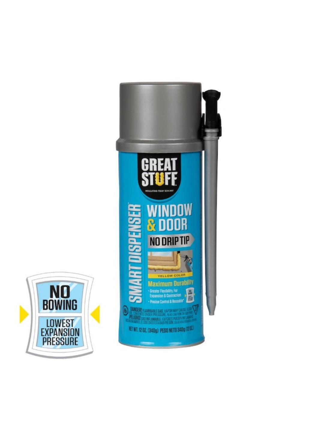 Great Stuff Window and Door 12-oz Smart Dispenser Indoor/Outdoor Spray Foam Insulation