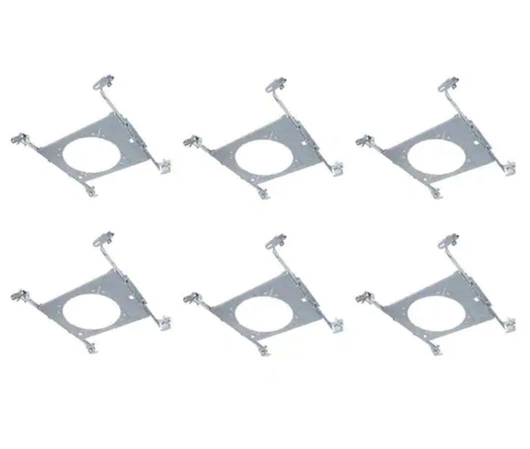 HL 6 in. Mounting Frame for Round and Square Canless Recessed Fixtures (6-Pack)