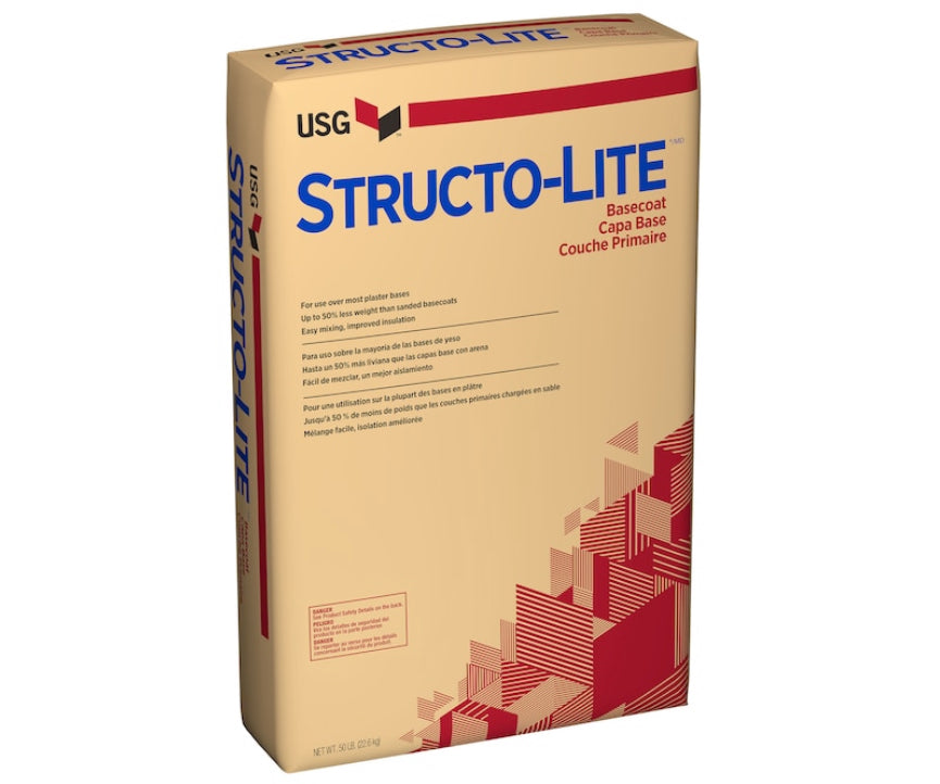 Structo-Lite - 50.5-lb Bag Off-white Foundation Plaster for Walls and Ceilings, Lightweight