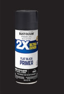 Rust-Oleum 2X Ultra Cover Flat Black Spray Paint and Primer In One (NET WT 12-oz)