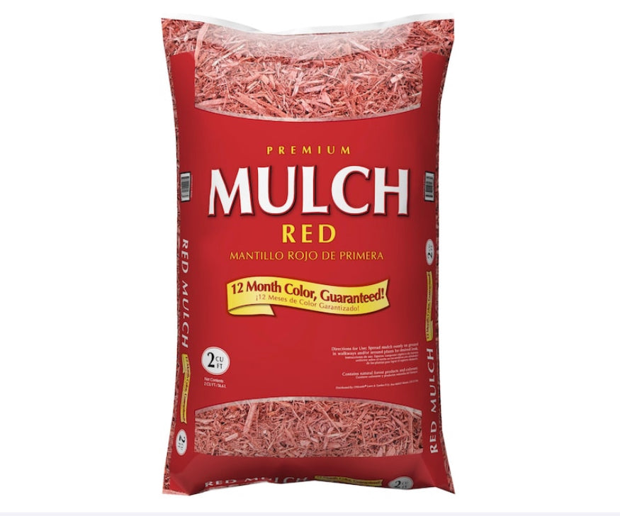 Red Mulch - 2 cu ft bag
