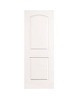 28 in. x 80 in. 2 Panel Roundtop Hollow Core White Primed Wood Interior Door Slab