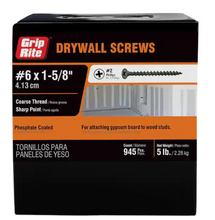 Load image into Gallery viewer, #6 x 1-5/8 in. Philips Bugle-Head Coarse Thread Sharp Point Drywall Screws (5 lb.-Pack)
