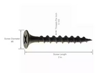 Load image into Gallery viewer, #6 x 2 in. Philips Bugle-Head Coarse Thread Sharp Point Drywall Screws (1 lb./Pack)
