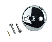 Load image into Gallery viewer, Chrome Triplever Bathtub Face Plate with Screws
