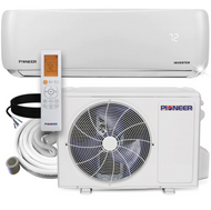 Pioneer® 12,000 BTU 20.8 SEER2 Ductless Mini-Split Inverter+ Air Conditioner Heat Pump System Full Set 115V - Keep Included 16 Foot Installation Kit (Default)