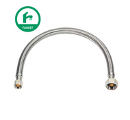 3/8-in compression x 1/2-in Fip x 20-in Braided Stainless Steel Flexible Faucet Supply Line