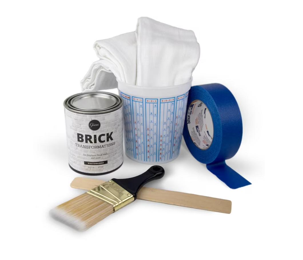 Giani Brick Transformations Satin Whitewashed Acrylic Interior Paint + Primer (Kit)