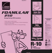 Load image into Gallery viewer, FOAMULAR 250 2 in. x 48 in. x 8 ft. R-10 Scored Squared Edge Foam Board Insulation Sheathing
