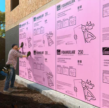 Load image into Gallery viewer, FOAMULAR 250 2 in. x 48 in. x 8 ft. R-10 Scored Squared Edge Foam Board Insulation Sheathing
