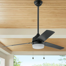 Load image into Gallery viewer, Carrington 60 in. LED Indoor/Outdoor Natural Iron Ceiling Fan with Light Kit
