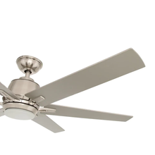 Load image into Gallery viewer, Kensgrove 54 in. Integrated LED Brushed Nickel Ceiling Fan with Light and Remote Control
