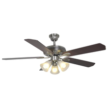Load image into Gallery viewer, Glendale 52 in. LED Indoor Brushed Nickel Ceiling Fan with Light Kit
