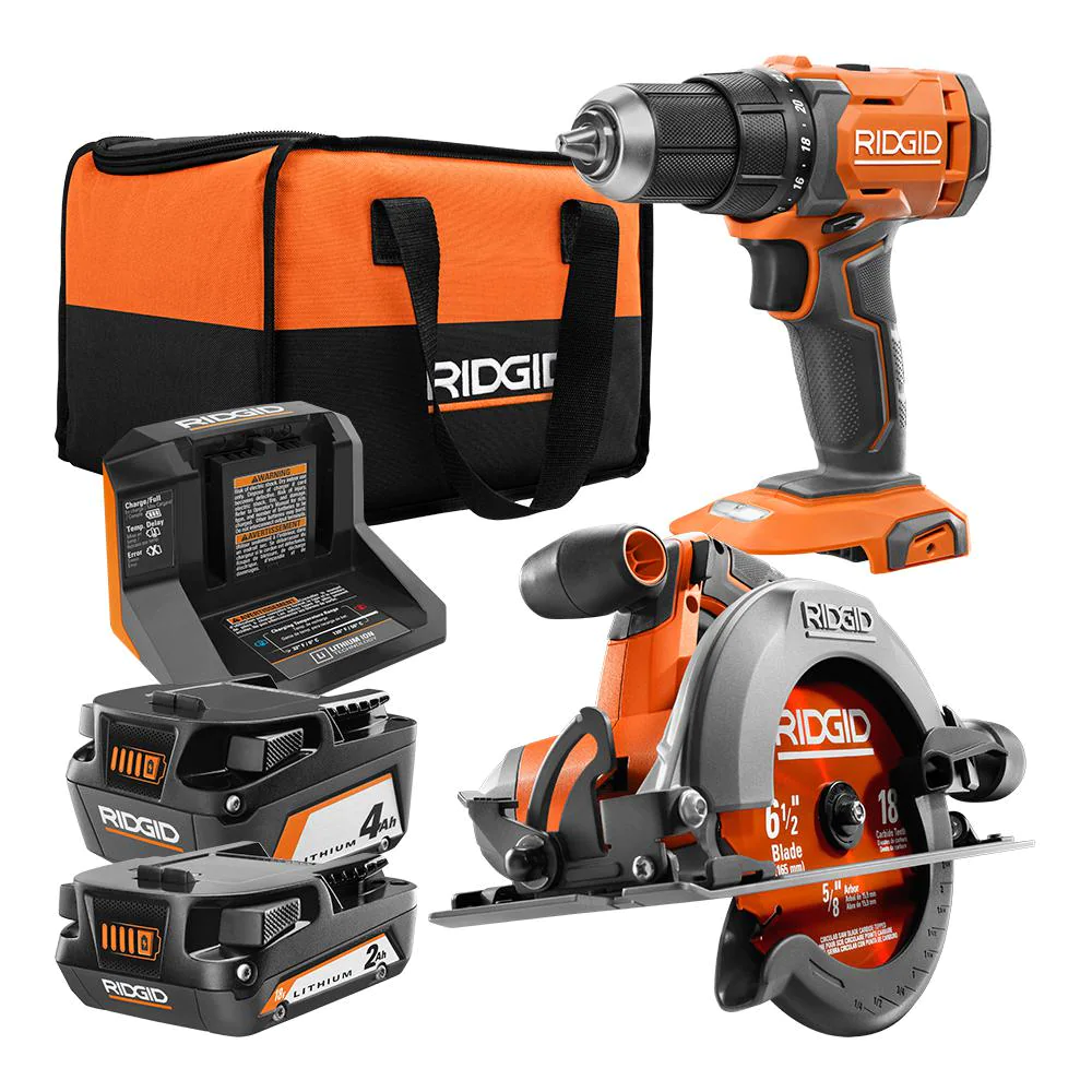 18V Cordless 1/2 in. Drill/Driver and 6-1/2 in. Circular Saw Combo Kit –  Denali Building Supply