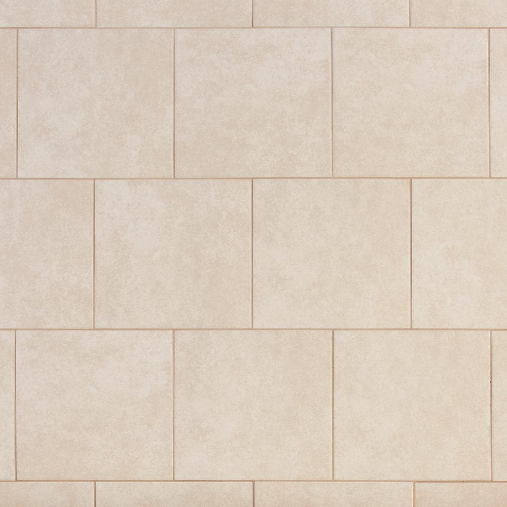 Laguna Bay 12 in. x 12 in. Cream Ceramic Floor and Wall Tile (14.53 sq. ft. / case)