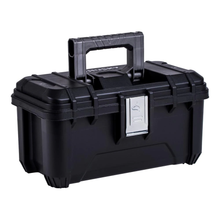 Load image into Gallery viewer, 22 in. Plastic Portable Tool Box with Metal Latches in Black
