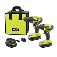 Load image into Gallery viewer, 18-Volt ONE+ Lithium-Ion Cordless 6-Tool Combo Kit with (2) Batteries, Charger, and Bag
