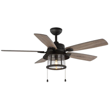Load image into Gallery viewer, Shanahan 52 in. LED Indoor/Outdoor Bronze Ceiling Fan with Light Kit
