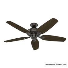 Load image into Gallery viewer, Channing 54 in. LED Indoor Easy Install Noble Bronze Ceiling Fan with HunterExpress Feature Set and Remote
