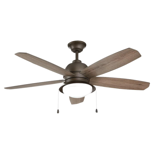 Ackerly 52 in. Integrated LED Indoor/Outdoor Bronze Ceiling Fan with Light Kit