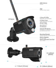 Load image into Gallery viewer, [Add -on 3MP Camera] Tonton 3MP Ultra HD Wireless IP Network Camera Outdoor Indoor Security Camera with PIR Sensor, 2 Way Audio, Floodlight, Suitable for All of Tonton NVR and All in one Kits
