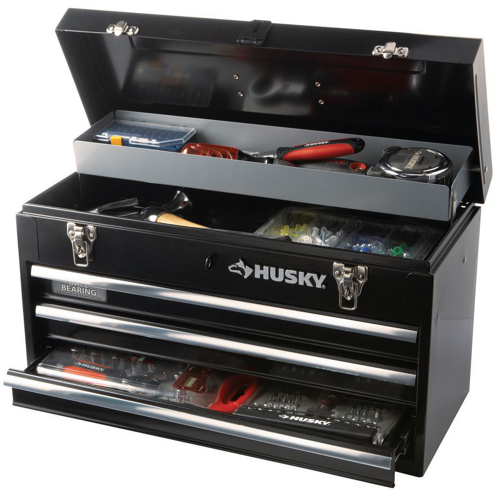 Compact 3-Drawer Tool Cabinet - Steel