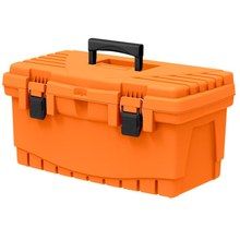 Load image into Gallery viewer, 19 in. Plastic Portable Tool Box with Metal Latches and Removable Tool Tray
