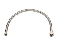 Homewerks 3/8 in. Flare x 1/2 in. Dia. FIP 16 in. Braided Stainless Steel Faucet Supply Line