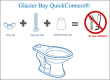 Load image into Gallery viewer, Glacier Bay 2-Piece 1.28 GPF High Efficiency Single Flush Round Toilet in White - Denali Building Supply
