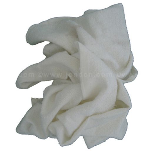 Terry Towels, White, 8 lb Polybag