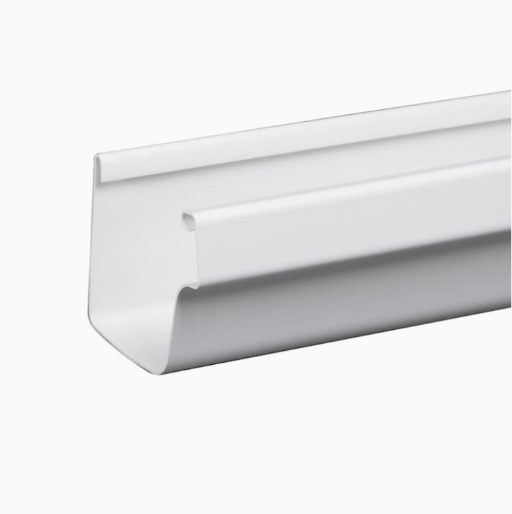 Amerimax Traditional 4.5-in x 120-in White K Style Gutter