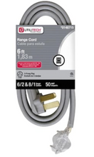 Load image into Gallery viewer, Utilitech 6-ft 3-Prong Gray Range Appliance Power Cord
