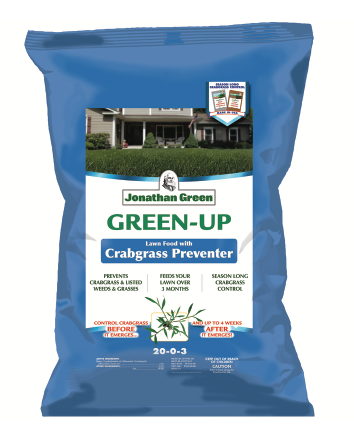 Jonathan Green Green-Up Crabgrass Preventer 20-0-3 Lawn Fertilizer 15000 sq. ft. For All Grasse