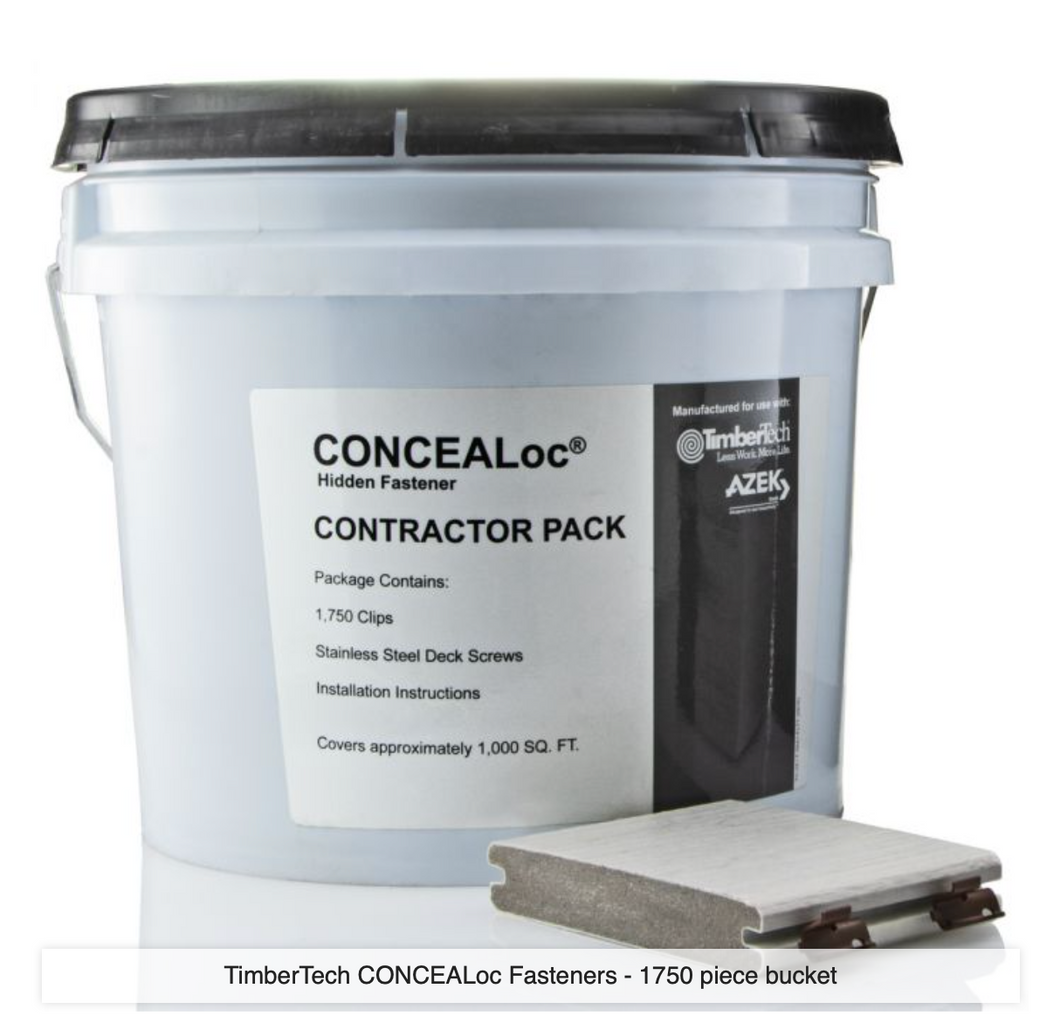 TimberTech CONCEALoc Hidden Fasteners - 1750 pack - 1000 sqft