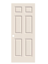 Load image into Gallery viewer, 36 in. x 80 in. Colonist Primed Textured Molded Composite MDF Interior Door Slab
