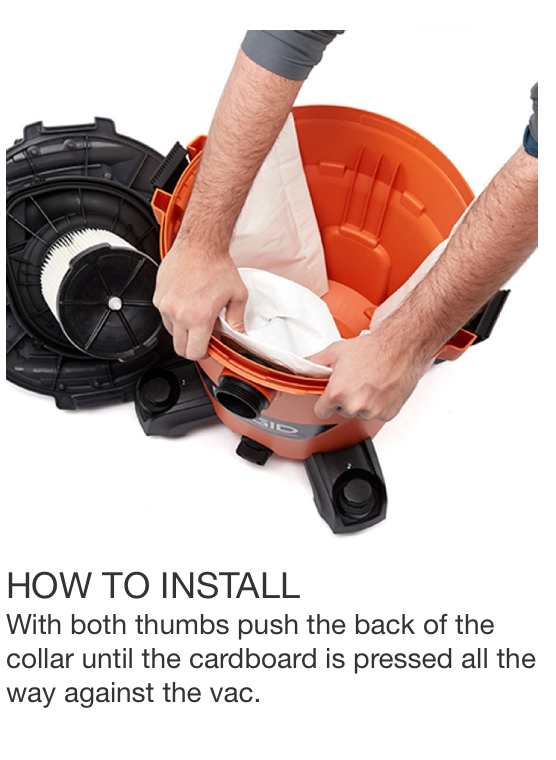 Ridgid vacuum cleaner bags shop