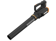 Load image into Gallery viewer, WORX WG547 20V (2.0Ah) Power Share Cordless Turbine Blower, 2-Speed, Battery and Charger Included, Black/Orange
