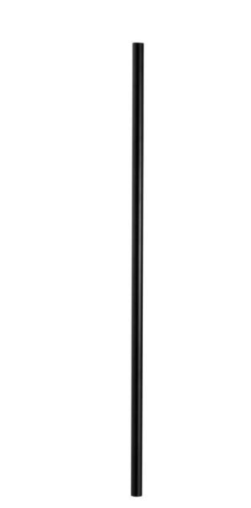 26 in. x 3/4 in. Black Pearl Matte Steel Round Baluster
