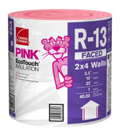 R-13 Pink Kraft Faced Fiberglass Insulation Continuous Roll 15 in. x 32 ft.