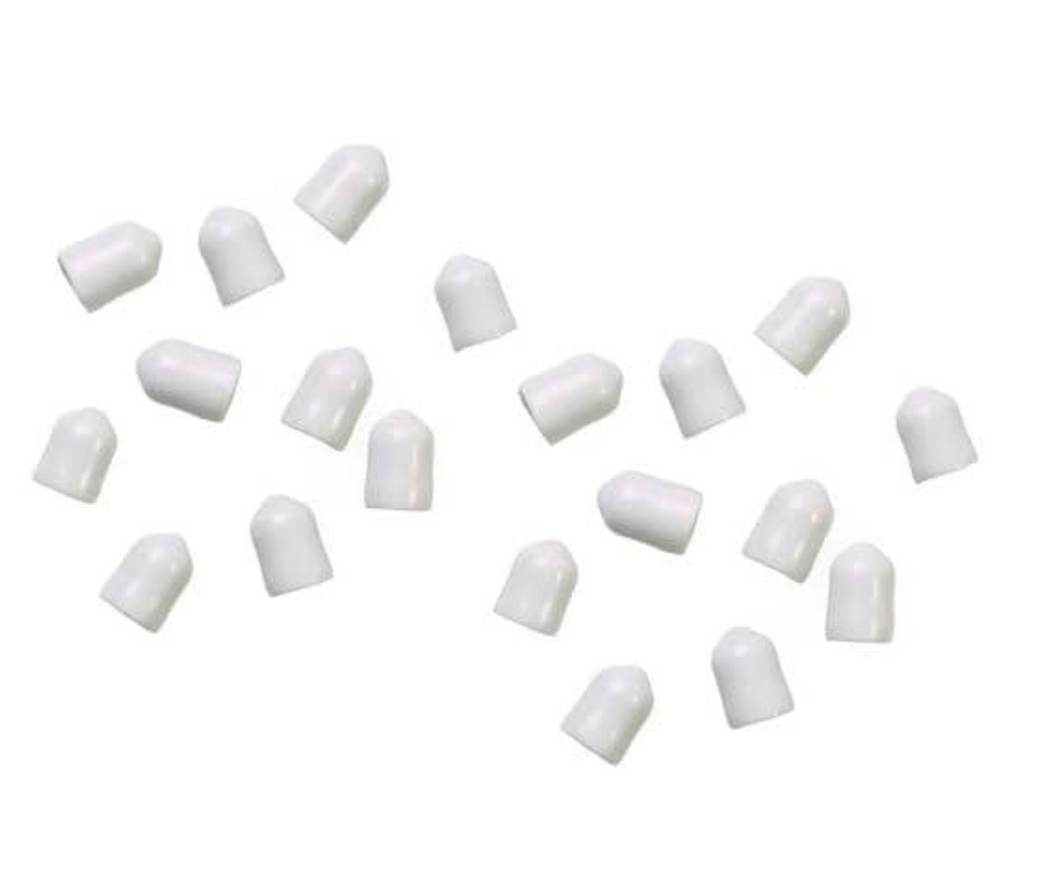 1/4 in. White Shelf End Caps for Ventilated Wire Shelving (20-Pack)