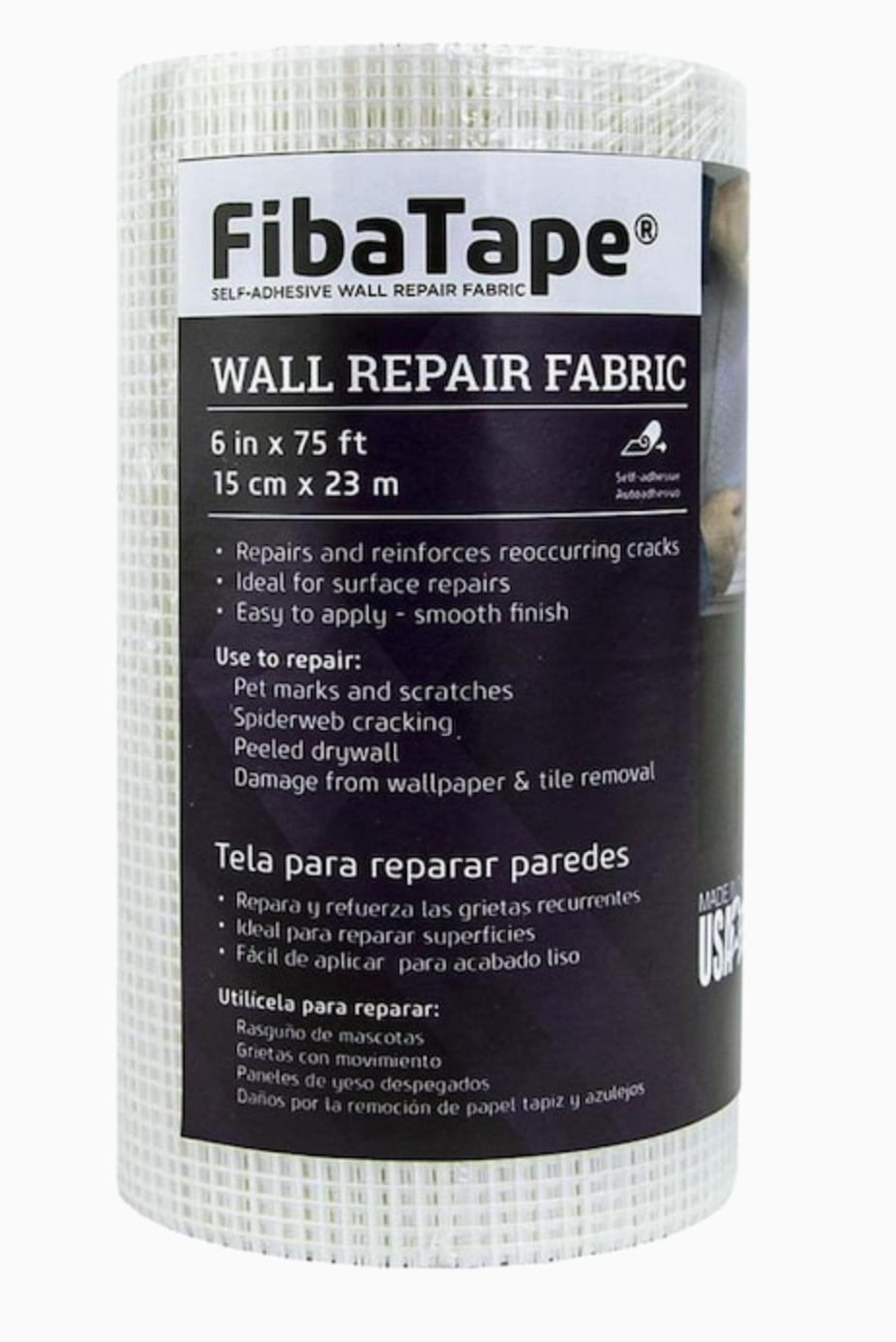FibaTape® Self-Adhesive Wall Repair Fabric