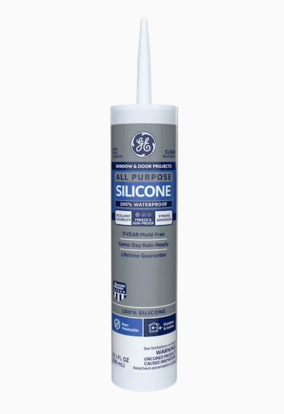 All Purpose Silicone 1 10.1-oz Clear Silicone Caulk