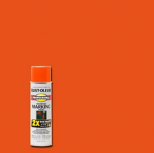 Load image into Gallery viewer, 15 oz. Fluorescent Red-Orange Inverted Marking Spray Paint
