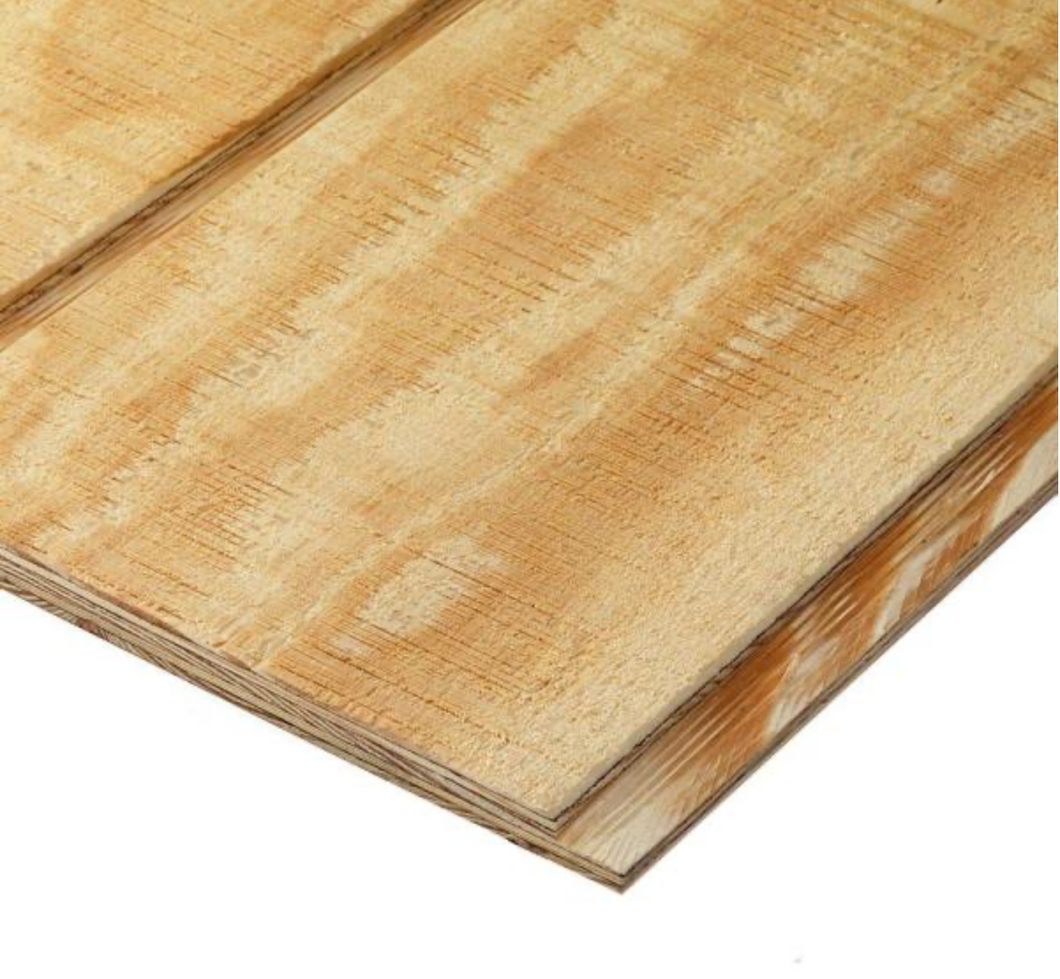 Plywood Siding Panel T1-11 8 IN OC (Nominal: 19/32 in. x 4 ft. x 8 ft. ; Actual: 0.563 in. x 48 in. x 96 in. )