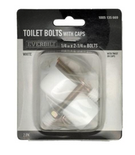 Load image into Gallery viewer, 1/4 in. x 2-1/4 in. Toilet Bolts with Caps
