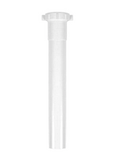 Load image into Gallery viewer, 1-1/2 in. x 12 in. White Plastic Slip-Joint Sink Drain Tailpiece Extension Tube
